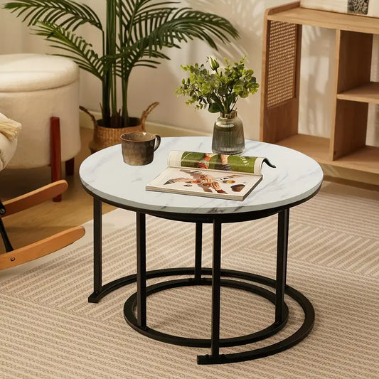 Table basse gigogne Confortura – Lot de 2